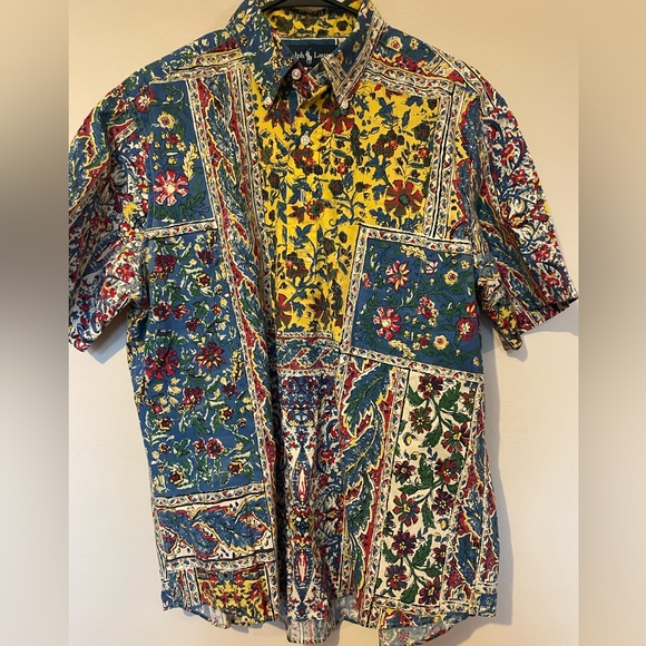 Ralph Lauren Other - Vintage RALPH LAUREN Floral Patchwork Button Down Shirt